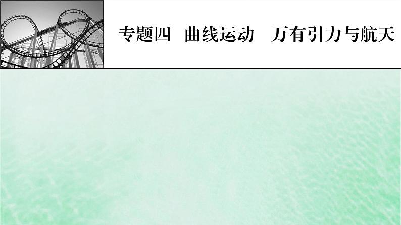 2023版高考物理一轮总复习专题4曲线运动万有引力与航天第1讲曲线运动运动的合成与分解课件第1页