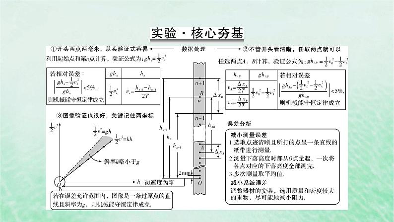 2023版高考物理一轮总复习专题5机械能实验6验证机械能守恒定律课件05