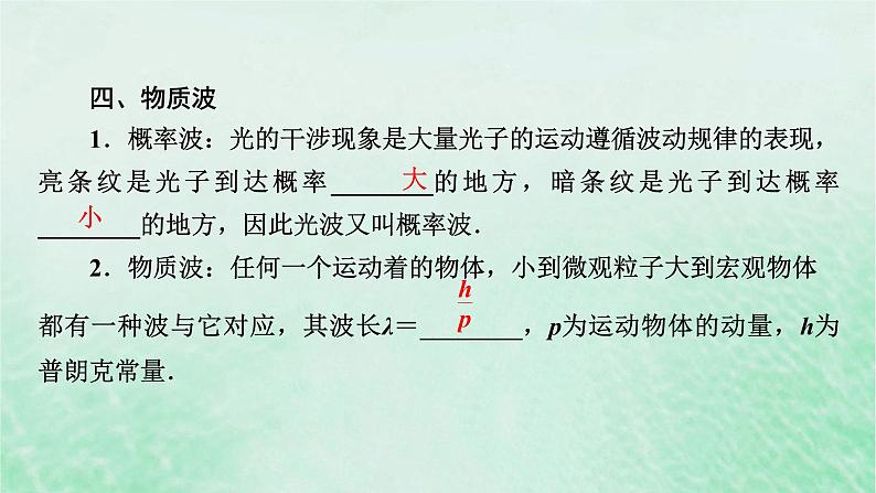 2023版高考物理一轮总复习专题14原子与原子核第1讲波粒二象性课件第8页