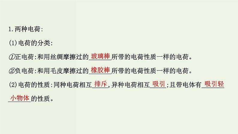 人教版高中物理必修第三册第9章静电场及其应用1电荷课件05