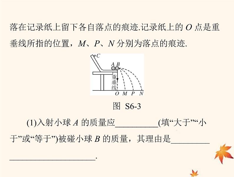 2023版高考物理一轮总复习第六章实验六验证动量守恒定律课件第7页