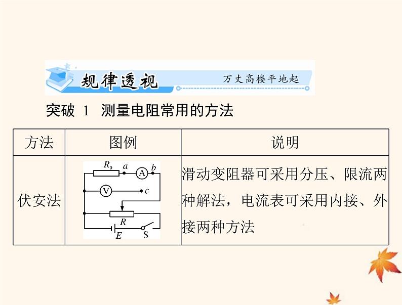 2023版高考物理一轮总复习第九章专题五测量电阻的常用方法课件第2页