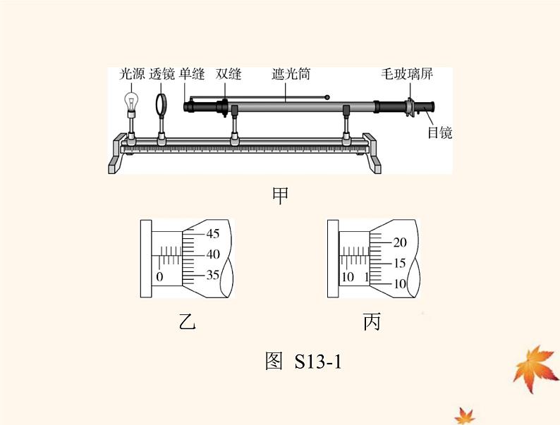 2023版高考物理一轮总复习第十五章实验十三用双缝干涉测量光的波长课件06