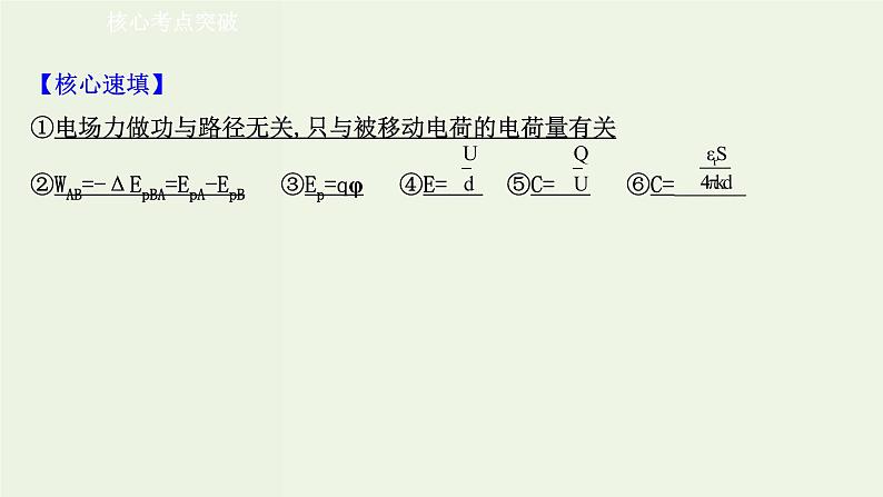 人教版高中物理必修第三册第10章静电场中的能量单元复习课课件第3页