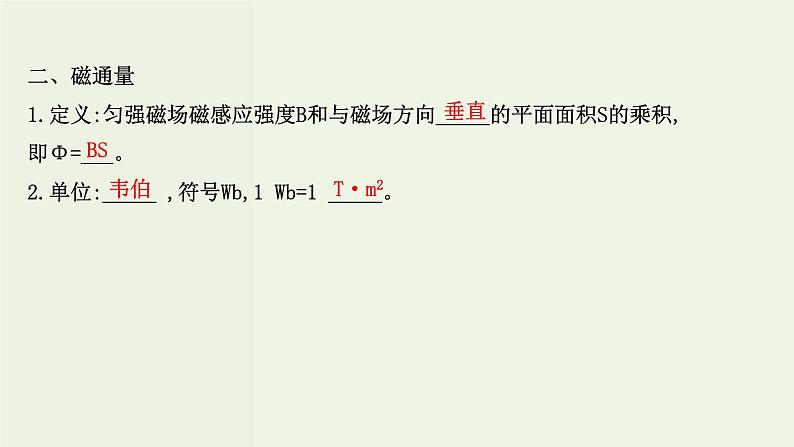 人教版高中物理必修第三册第13章电磁感应与电磁波初步2磁感应强度磁通量课件第5页