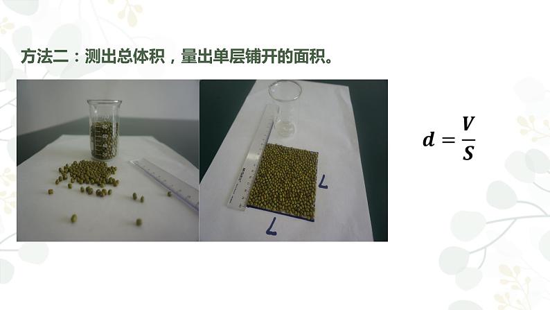 高中物理 选择性必修三 实验：用油膜法估测油酸分子的大小 课件05