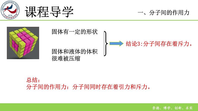 高中物理 选择性必修三 第七章 第三节 分子动理论的基本内容 分子间的作用力 课件第6页