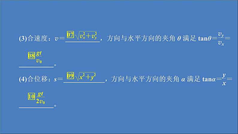 人教版(2019)高中物理必修第二册第5章抛体运动专题1平抛运动规律的应用课件04