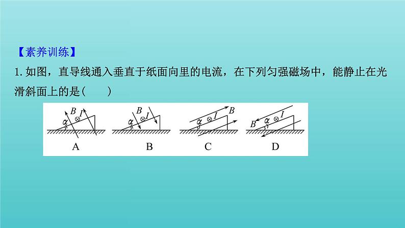 鲁科版高中物理选择性必修2第1章安培力与洛伦兹力阶段复习课课件07