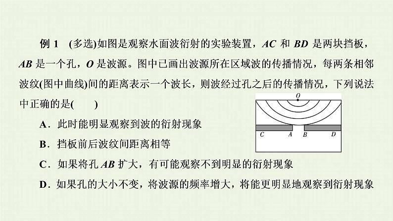 人教版高考物理一轮复习第14章机械振动和机械波第3节波的衍射干涉和多普勒效应课件第7页