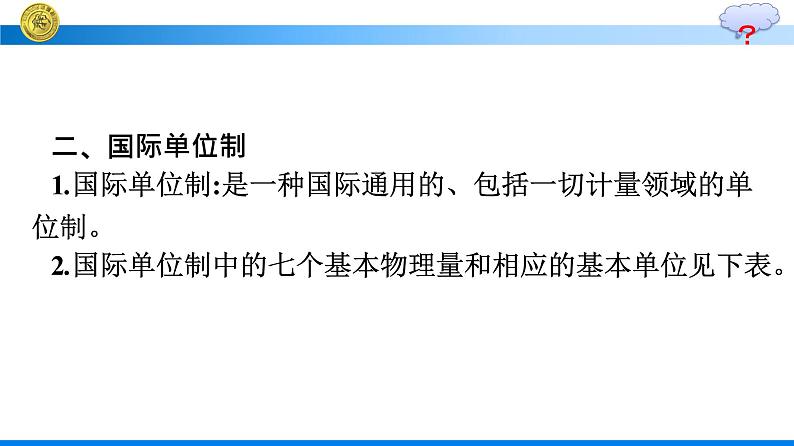 高中新人教版物理必修第一册：4.4 力学单位制 课件第7页