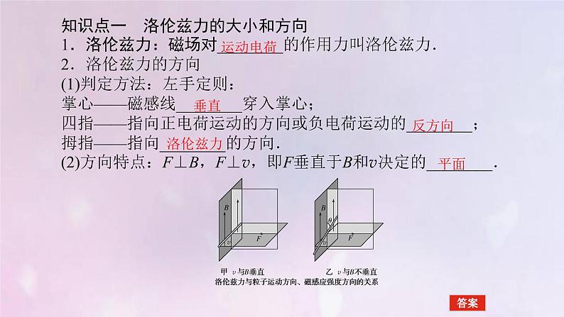 高考物理一轮复习9.2磁场对运动电荷的作用课件04