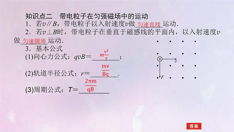 高考物理一轮复习9.2磁场对运动电荷的作用课件06