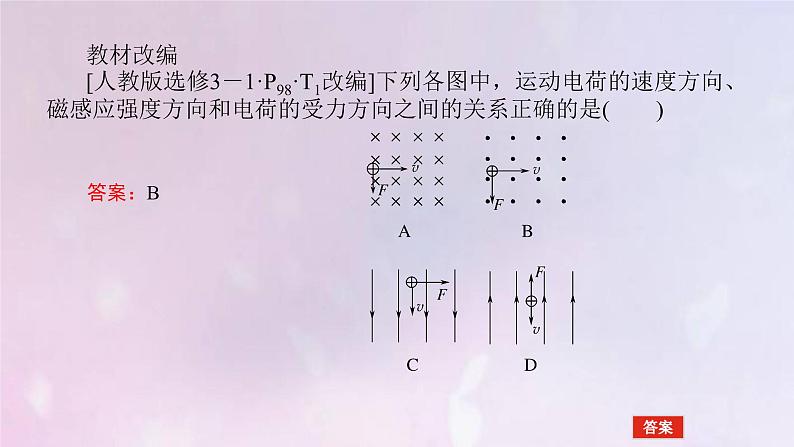 高考物理一轮复习9.2磁场对运动电荷的作用课件08