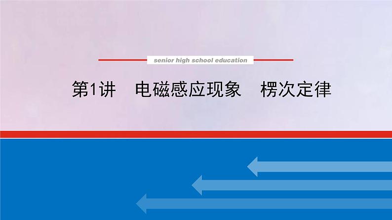 高考物理一轮复习10.1电磁感应现象楞次定律课件第1页