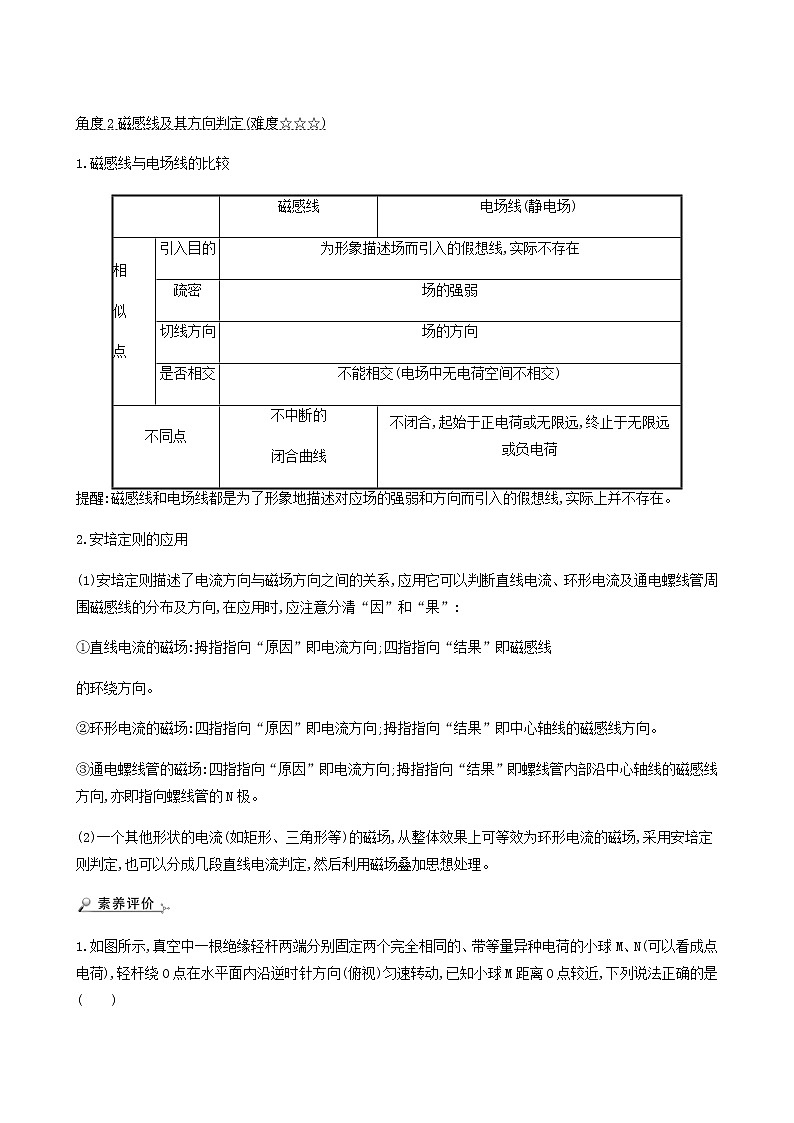 人教版高中物理必修第三册第13章电磁感应与电磁波初步阶段提升课学案02