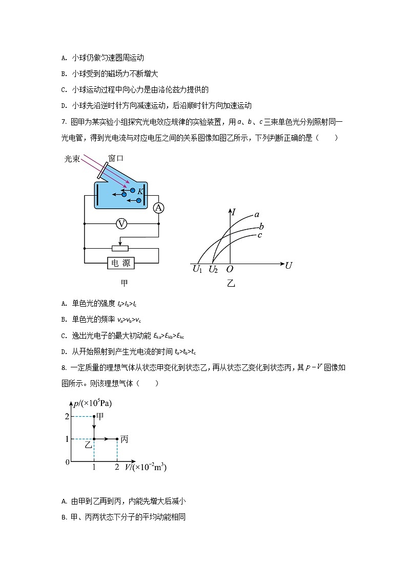 2021-2022学年山东省菏泽市高二下学期期末教学质量检测物理试题Word版含答案03