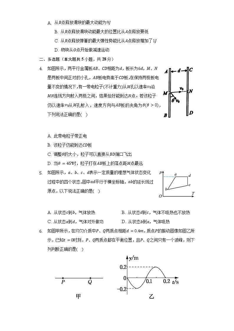 2021-2022学年福建省莆田二中高二（下）期末物理模拟试卷（Word解析版）02