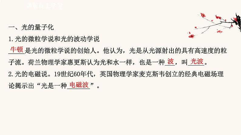 鲁科版高中物理必修第三册第5章初识电磁场与电磁波4初识光量子与量子世界课件03