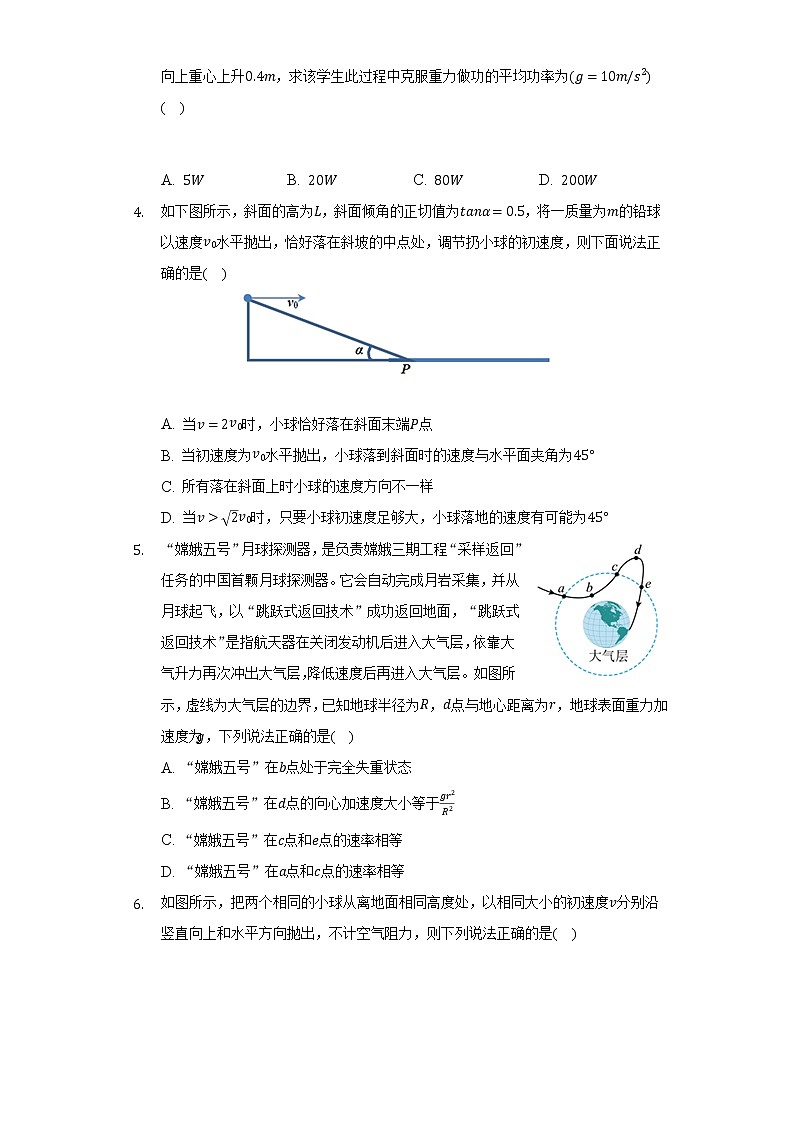 2021-2022学年新疆乌鲁木齐七十中高一（下）期中物理试卷（含解析）第2页