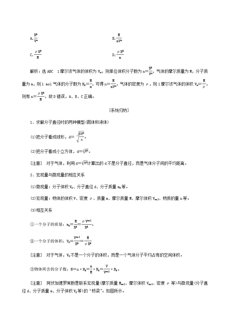 高考物理一轮复习第13章热学第1课时分子动理论内能固体液体学案03