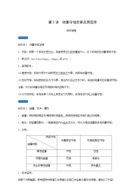 人教版高考物理一轮复习第6章动量和动量守恒定律第2讲动量守恒定律及其应用学案