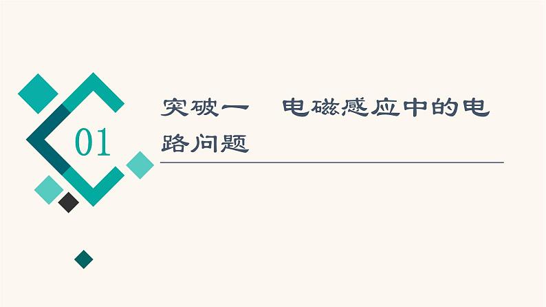 高考物理一轮复习第10章电磁感应微专题11电磁感应中的电路和图象问题课件02