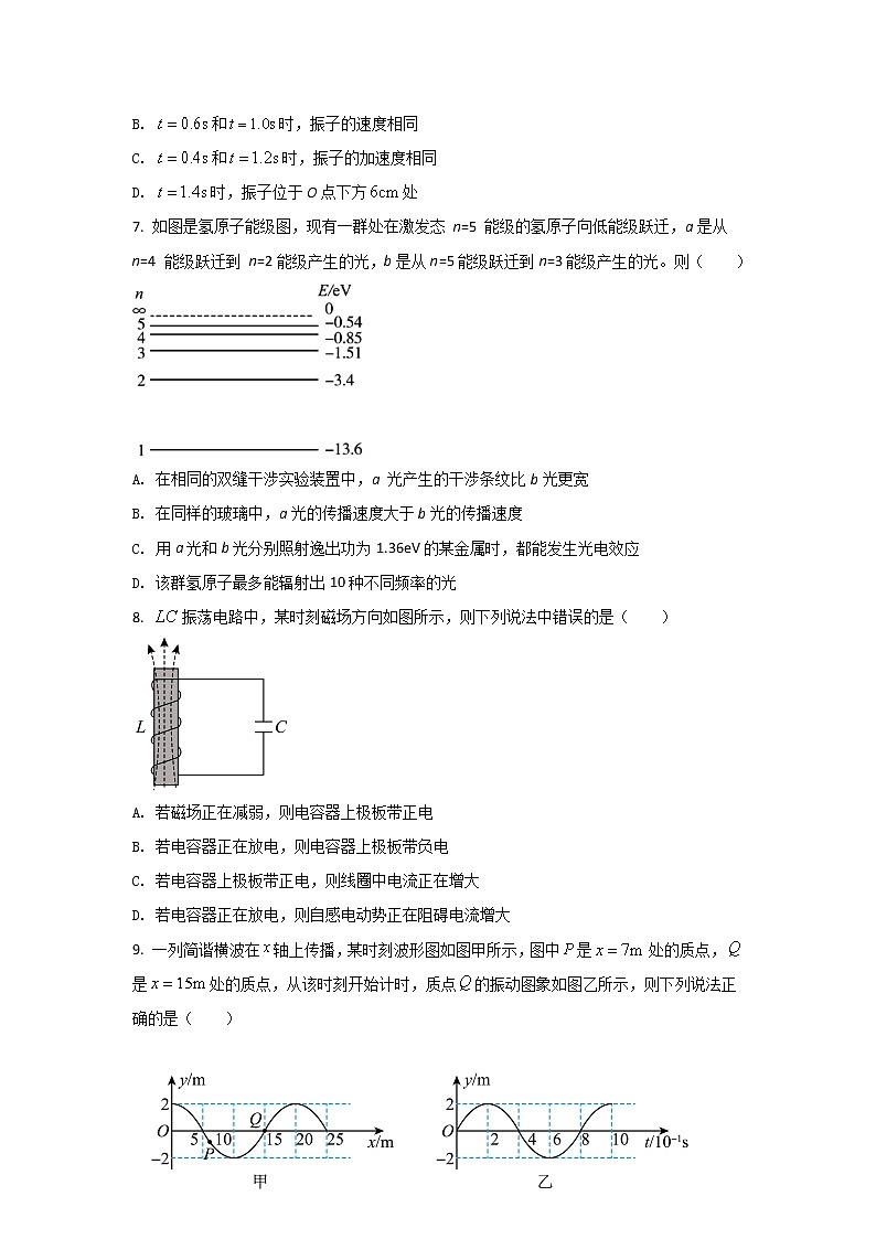 2021-2022学年四川省雅安市高二下学期期末考试物理试题（Word版） (1)03