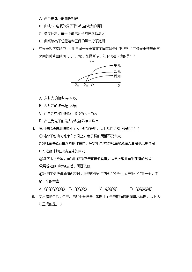 2021-2022学年江苏省常州市高二（下）期末物理试卷（含解析）第2页
