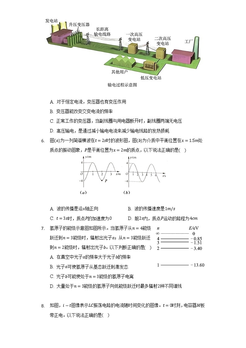 2021-2022学年江苏省常州市高二（下）期末物理试卷（含解析）第3页