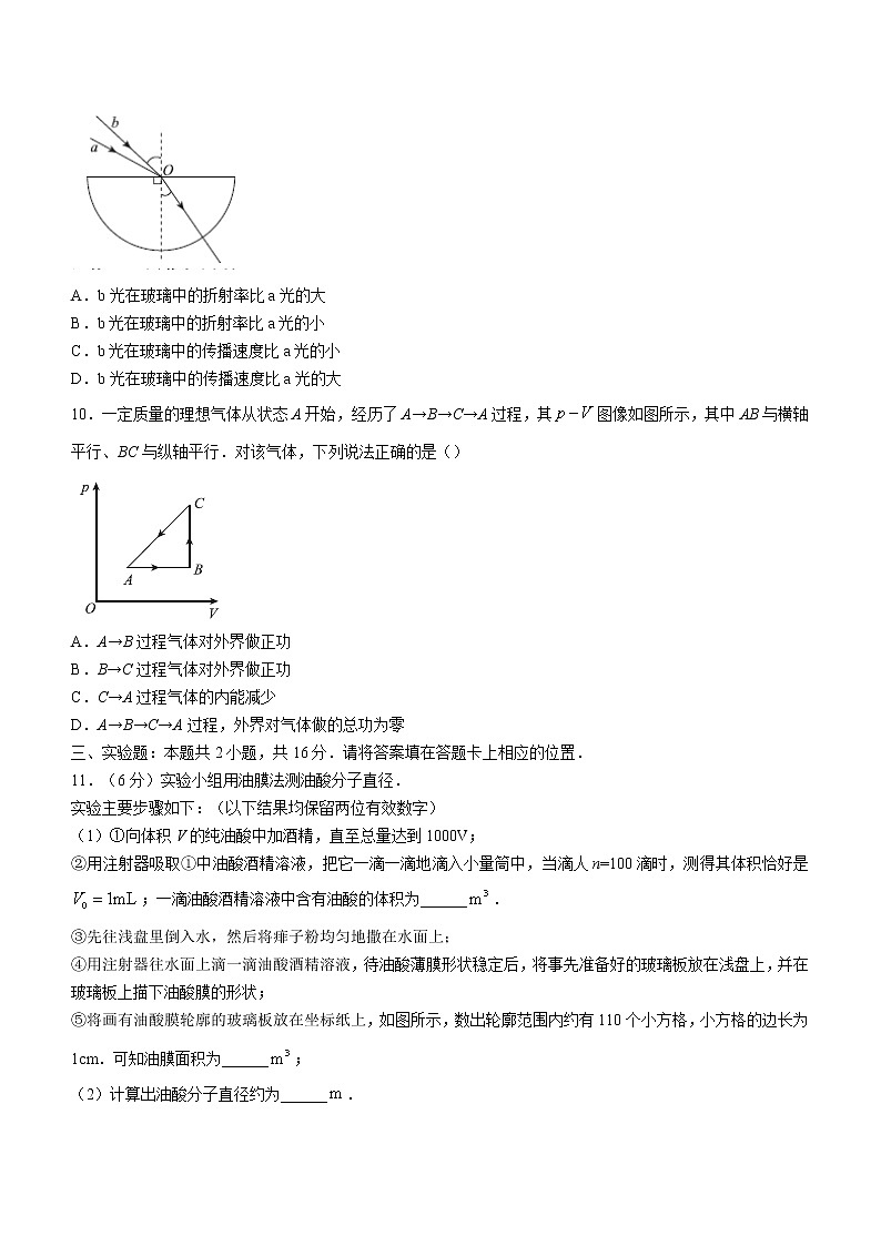 2022肇庆高二下学期期末考试物理含解析第3页