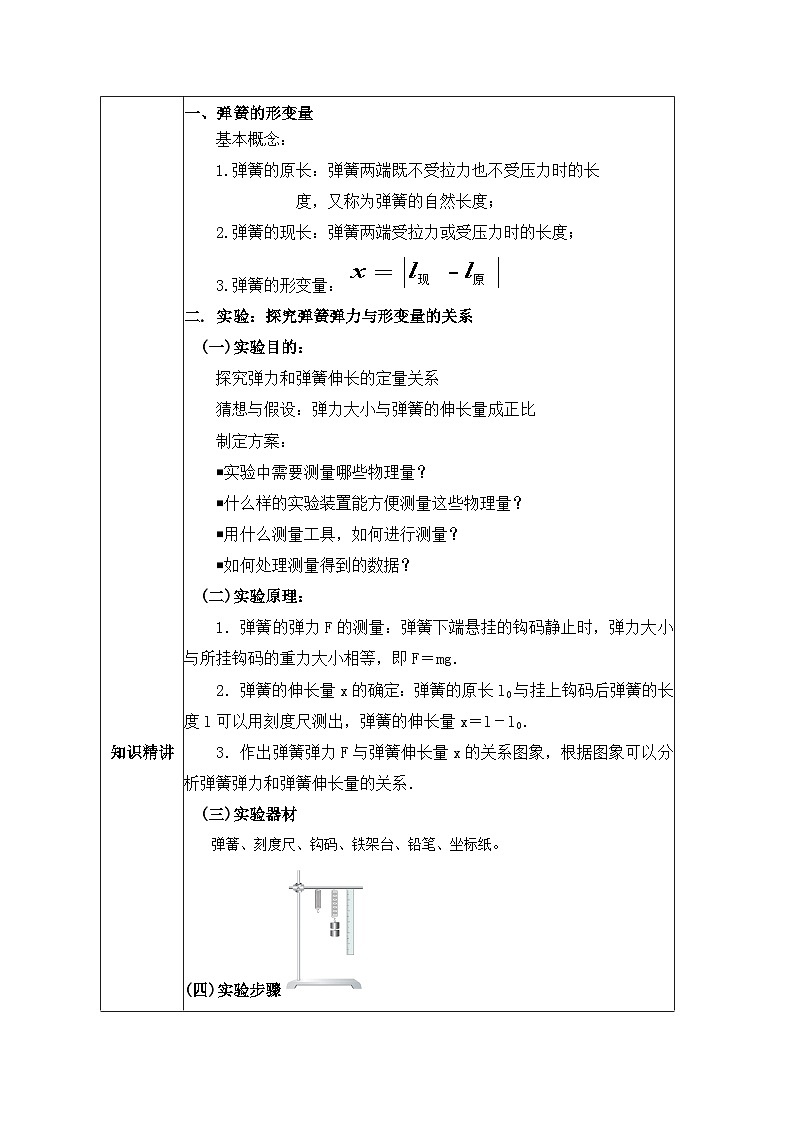 高一物理人教版（2019）必修第一册3.1.2《 重力与弹力》课件+教案02