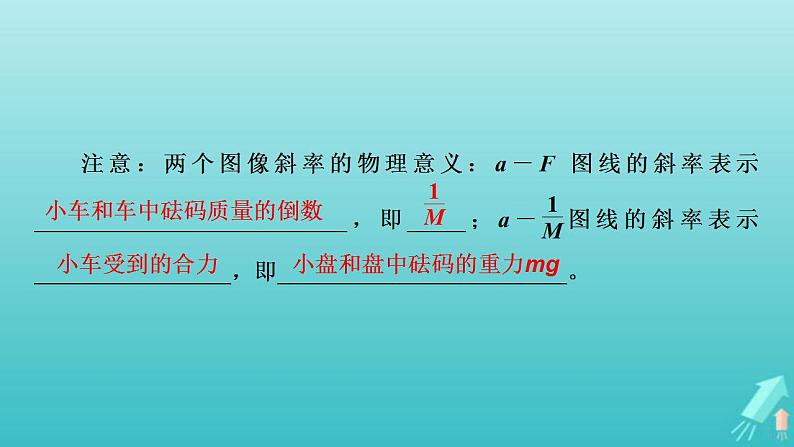 人教版高考物理一轮复习第3章牛顿运动定律实验4验证牛顿运动定律课件08