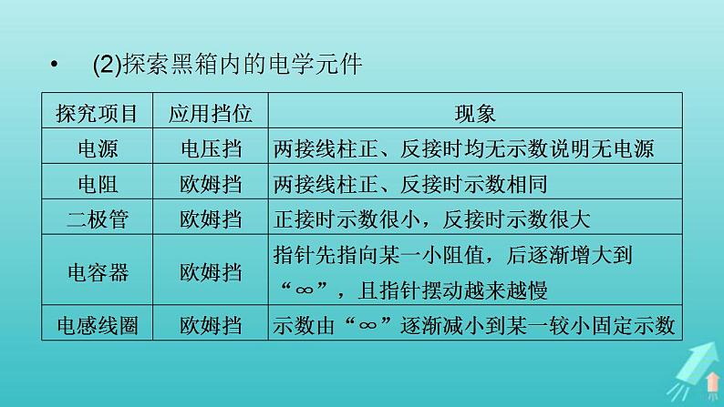 人教版高考物理一轮复习第8章恒定电流实验13练习使用多用电表课件08