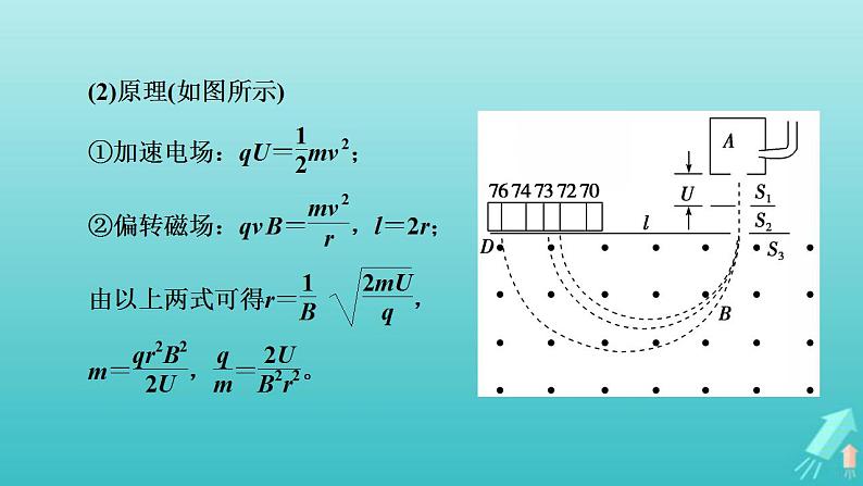 人教版高考物理一轮复习第9章磁场专题强化8带电粒子在复合场中运动的实例分析课件第4页