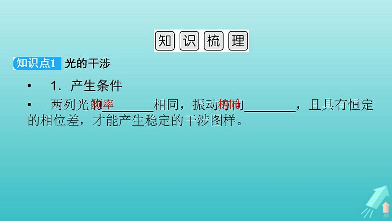 人教版高考物理一轮复习第13章机械振动与机械波光电磁波与相对论第4讲光的波动性电磁波相对论课件03