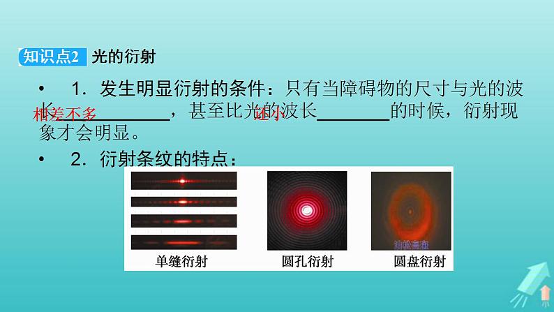 人教版高考物理一轮复习第13章机械振动与机械波光电磁波与相对论第4讲光的波动性电磁波相对论课件07