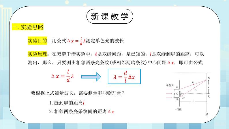 人教版（2019）高中物理选择性必修第一册 4.4《实验：用双缝干涉测量光的波长》课件PPT+教案+练习03