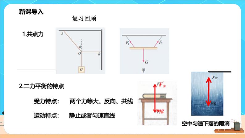 高一物理人教版（2019）必修第一册3.5《 共点力的平衡 》课件+教案03