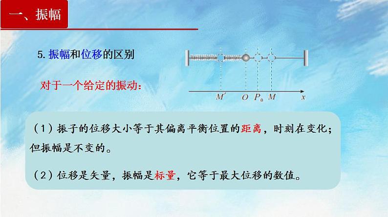 2.2 简谐运动的描述（课件）（含视频）高二物理（新教材人教版选择性必修第一册）05