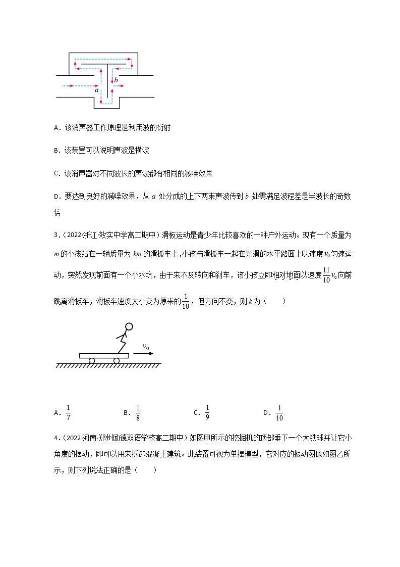 人教版新教材 物理选择性必修第一册 综合测试（原卷版）02