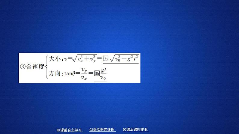 高中物理必修二《4 抛体运动的规律》集体备课课件05