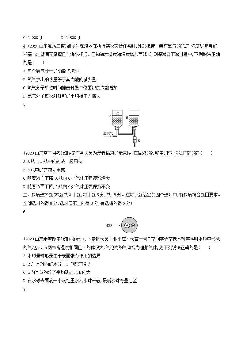 高考物理一轮复习单元质检13热学含答案第2页