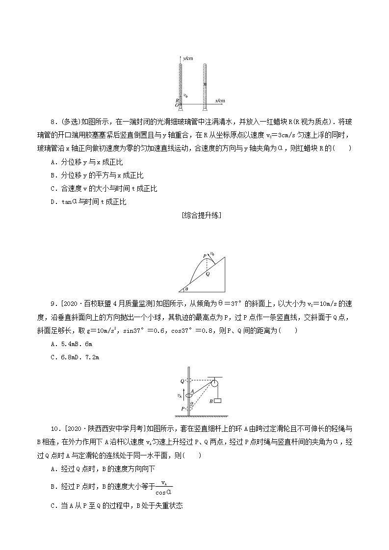高考物理一轮复习课时作业11曲线运动运动的合成与分解含答案03