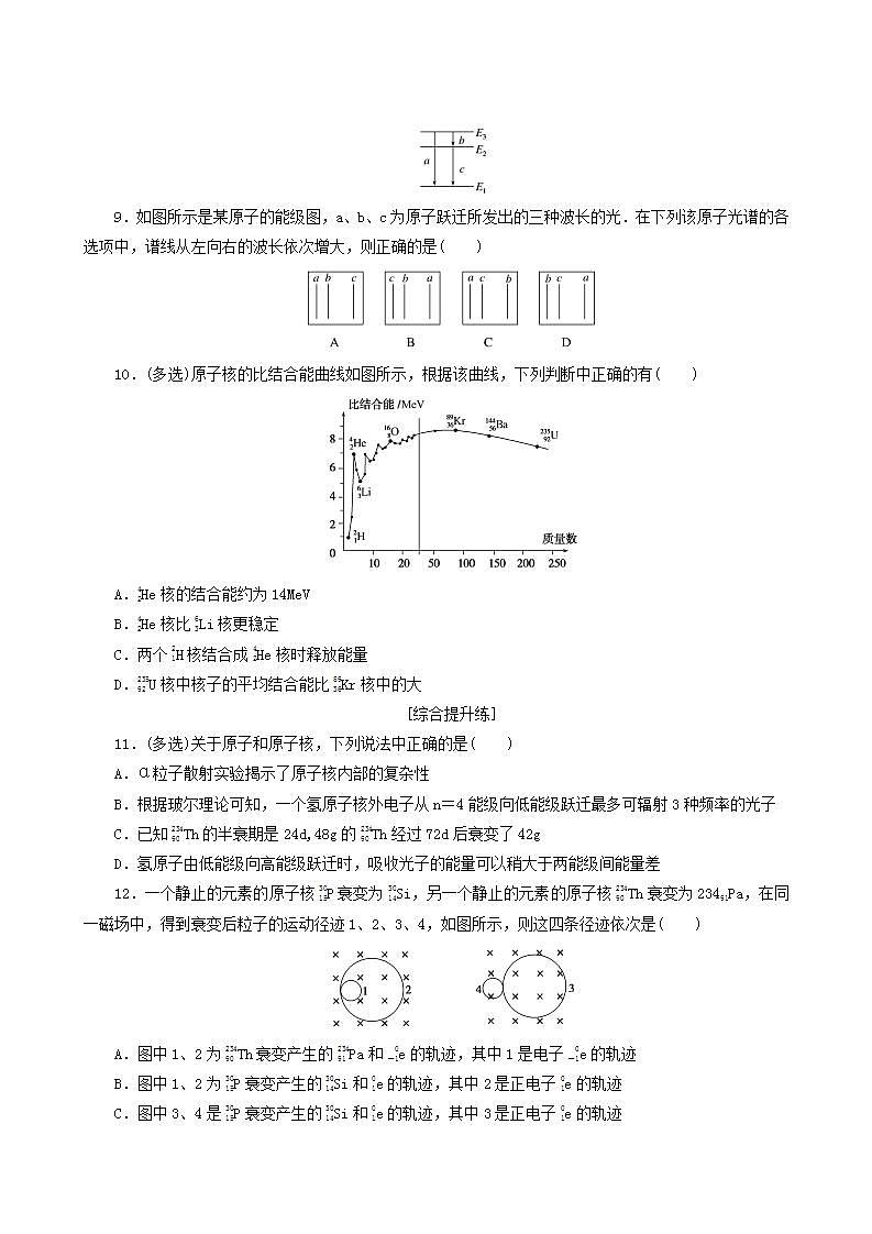 高考物理一轮复习课时作业40原子结构原子核含答案第3页