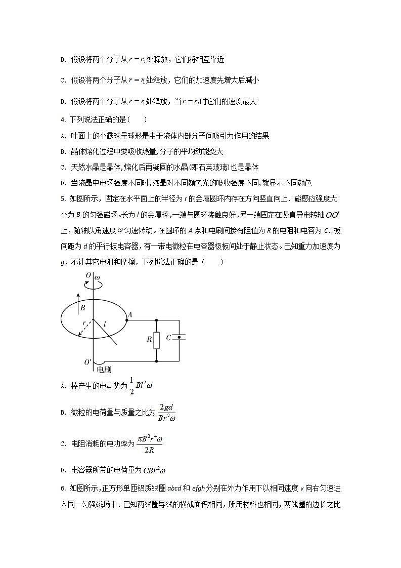 2021-2022学年河北省石家庄市第一中学高二下学期学情反馈（一）物理试题第2页