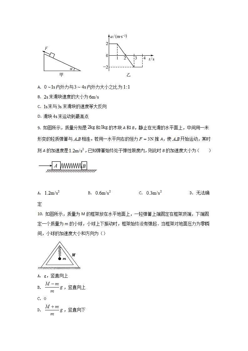 2021-2022学年山西省芮城中学高一上学期12月月考物理试卷第3页