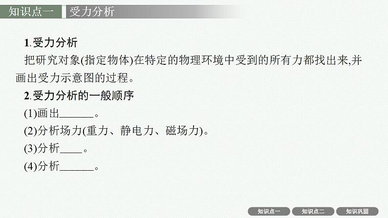 2023高考物理人教A版（2019）大一轮复习--第2章　相互作用——力 专题2　受力分析　共点力的平衡及应用（课件）第4页