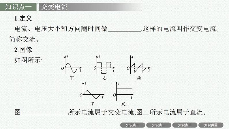 2023高考物理人教A版（2019）大一轮复习--13.1　交变电流的产生和描述（课件）第6页