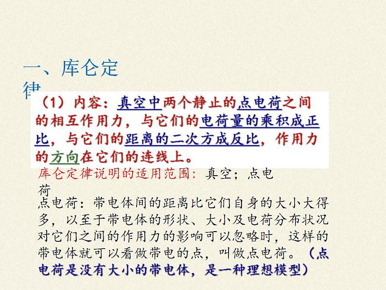 高中物理人教必修三9.2 库仑定律课件(共16张)第4页